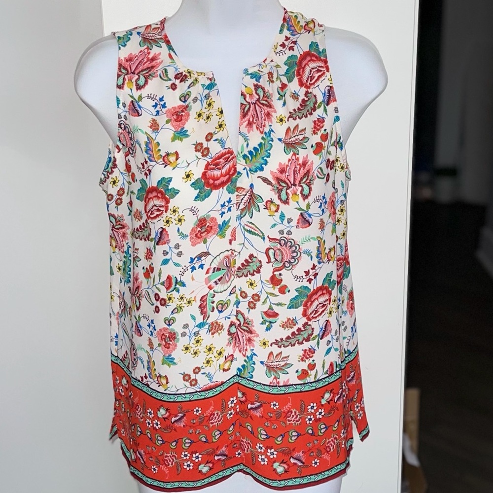Rose and olive small blouse